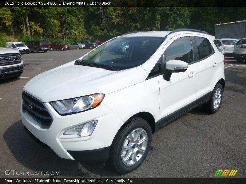 Diamond White / Ebony Black 2019 Ford EcoSport SE 4WD