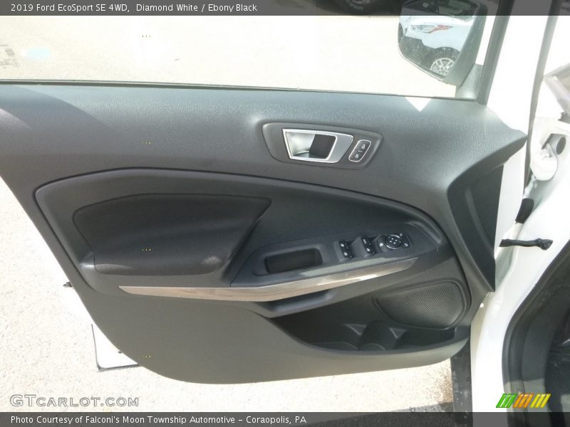 Diamond White / Ebony Black 2019 Ford EcoSport SE 4WD