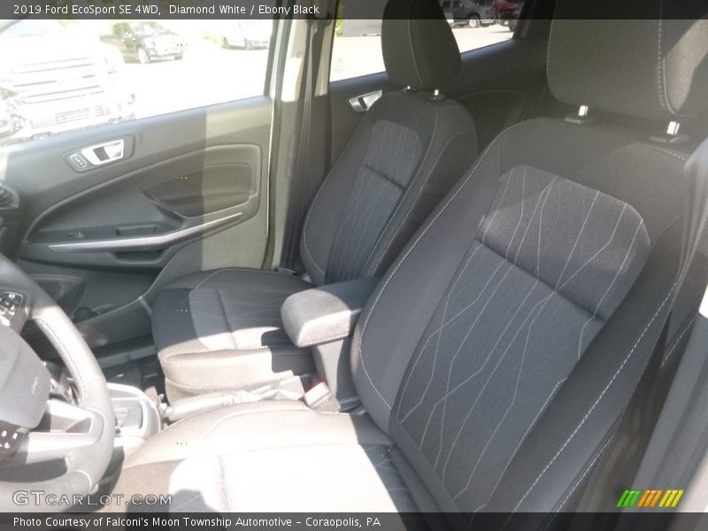 Diamond White / Ebony Black 2019 Ford EcoSport SE 4WD
