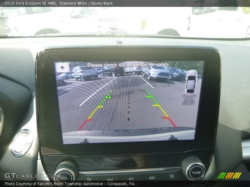 Diamond White / Ebony Black 2019 Ford EcoSport SE 4WD