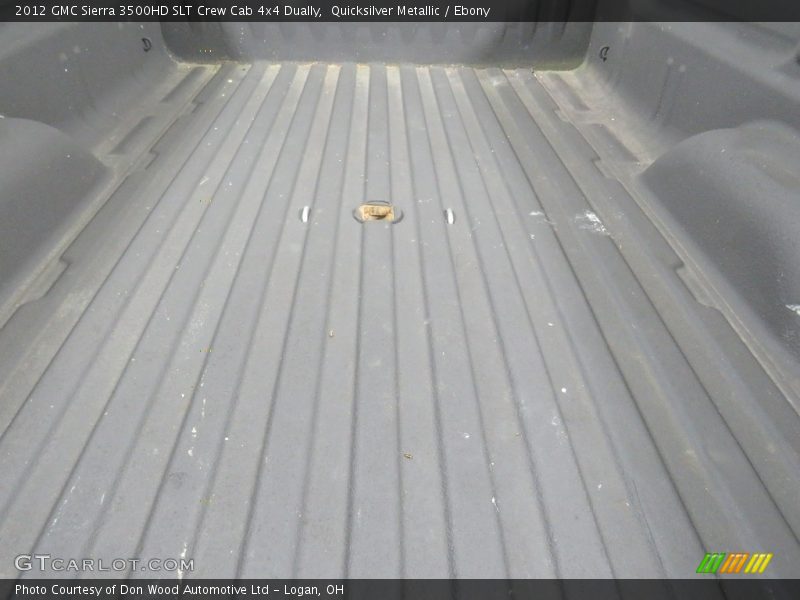 Quicksilver Metallic / Ebony 2012 GMC Sierra 3500HD SLT Crew Cab 4x4 Dually