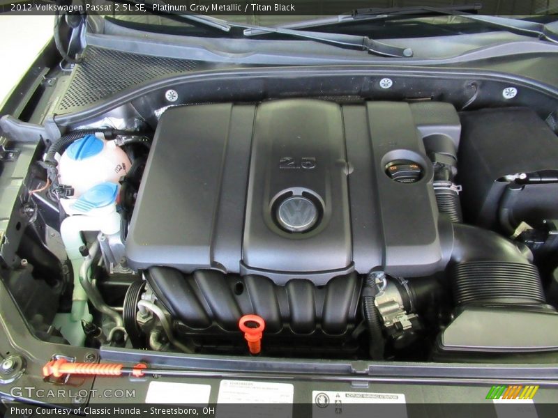 Platinum Gray Metallic / Titan Black 2012 Volkswagen Passat 2.5L SE