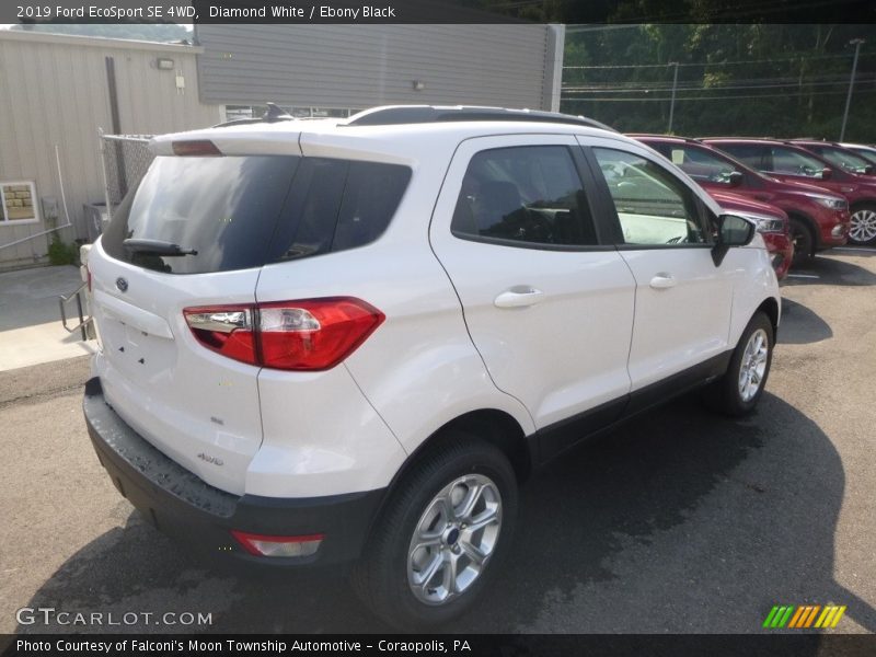Diamond White / Ebony Black 2019 Ford EcoSport SE 4WD