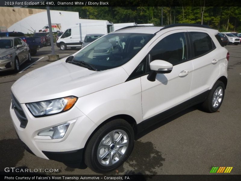 Diamond White / Ebony Black 2019 Ford EcoSport SE 4WD