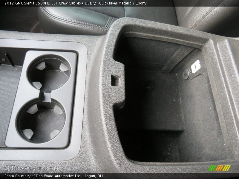Quicksilver Metallic / Ebony 2012 GMC Sierra 3500HD SLT Crew Cab 4x4 Dually