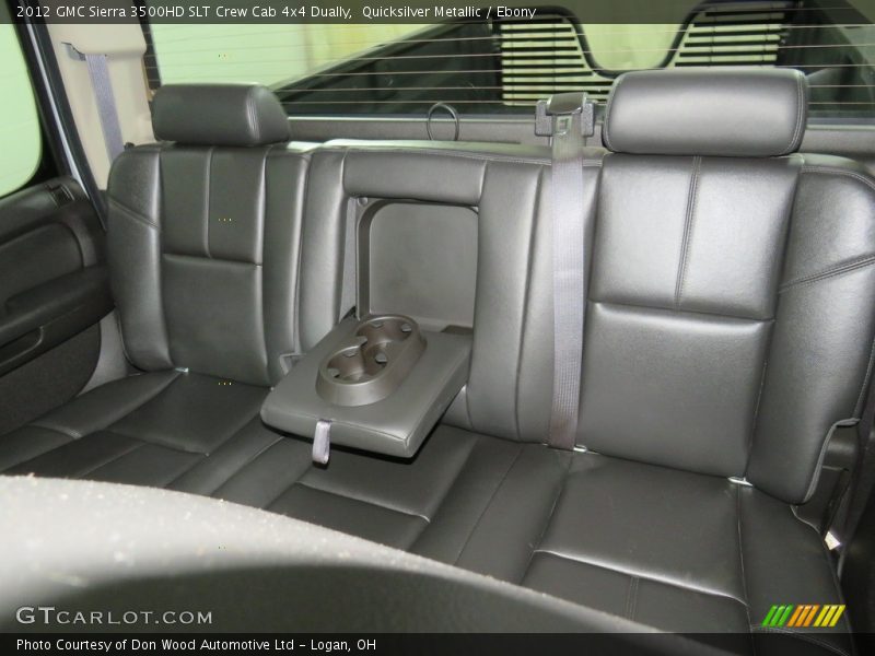 Quicksilver Metallic / Ebony 2012 GMC Sierra 3500HD SLT Crew Cab 4x4 Dually