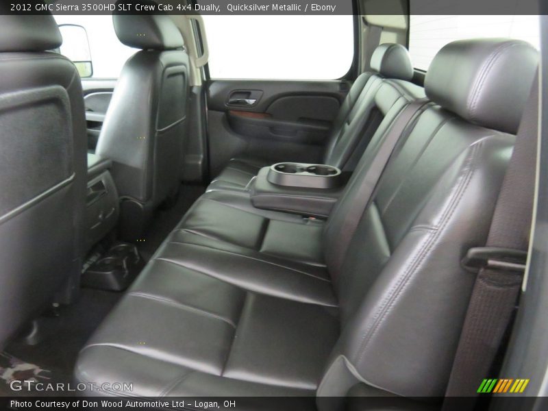 Quicksilver Metallic / Ebony 2012 GMC Sierra 3500HD SLT Crew Cab 4x4 Dually
