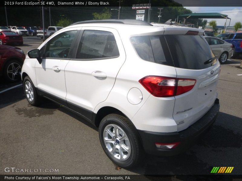 Diamond White / Ebony Black 2019 Ford EcoSport SE 4WD