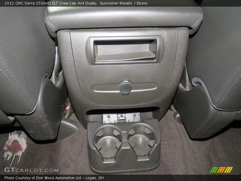 Quicksilver Metallic / Ebony 2012 GMC Sierra 3500HD SLT Crew Cab 4x4 Dually