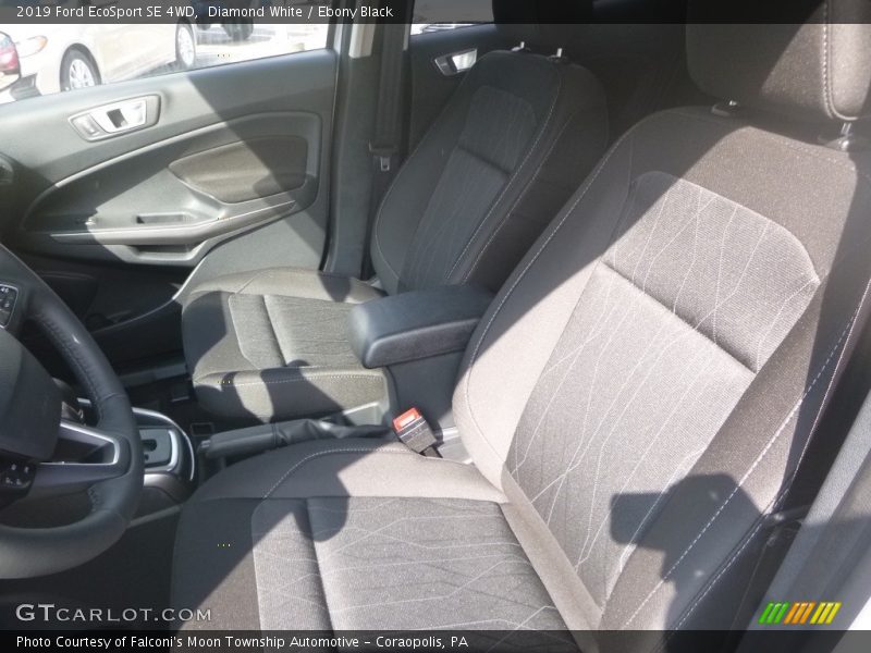 Diamond White / Ebony Black 2019 Ford EcoSport SE 4WD