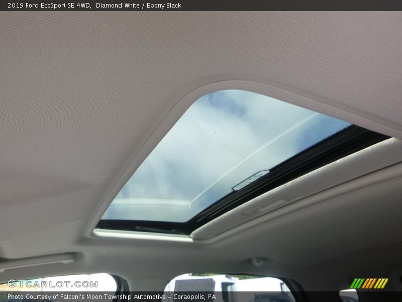 Diamond White / Ebony Black 2019 Ford EcoSport SE 4WD