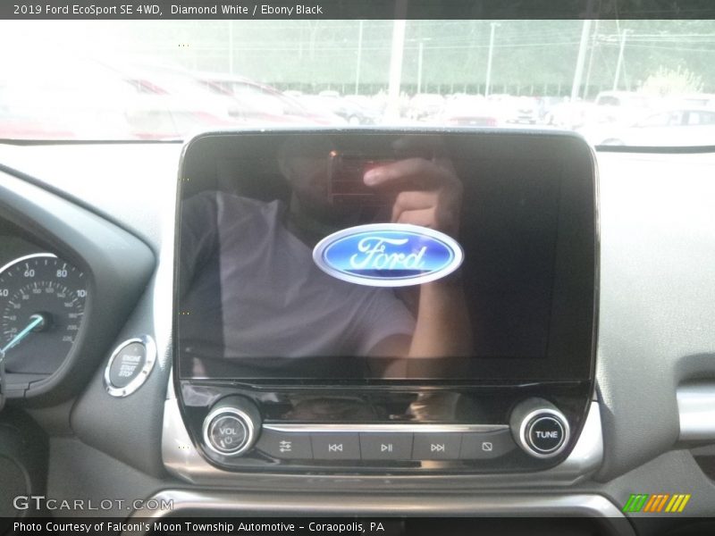 Diamond White / Ebony Black 2019 Ford EcoSport SE 4WD