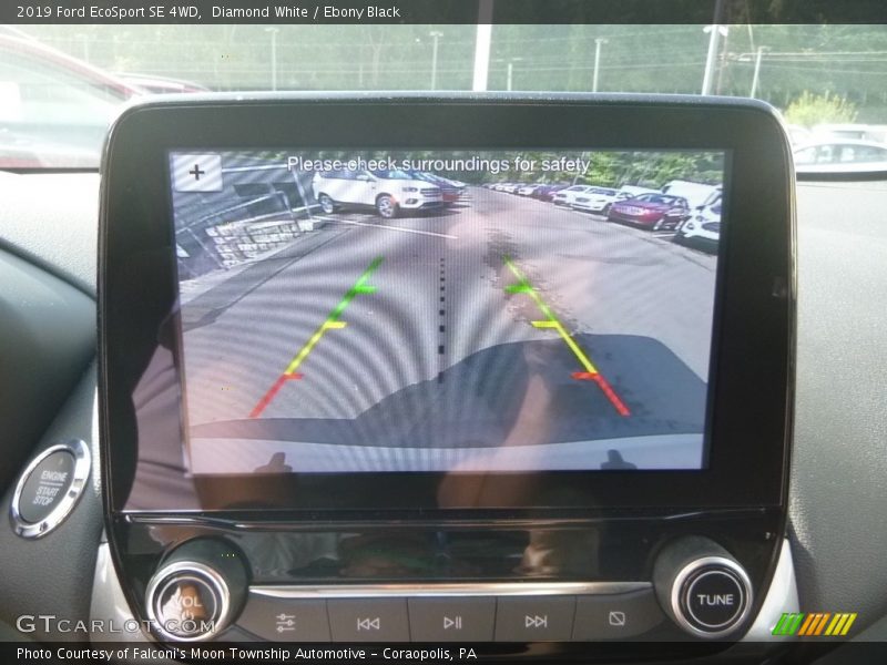 Diamond White / Ebony Black 2019 Ford EcoSport SE 4WD