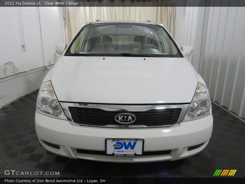 Clear White / Beige 2012 Kia Sedona LX