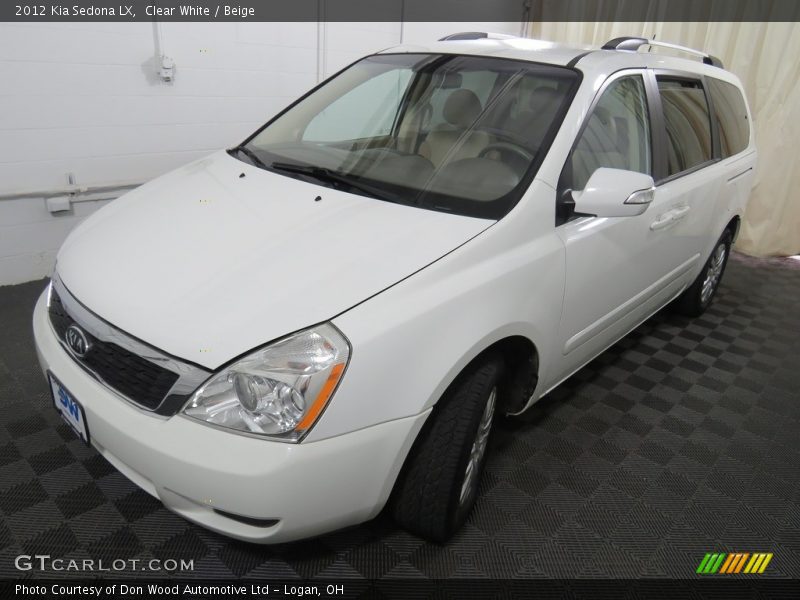 Clear White / Beige 2012 Kia Sedona LX