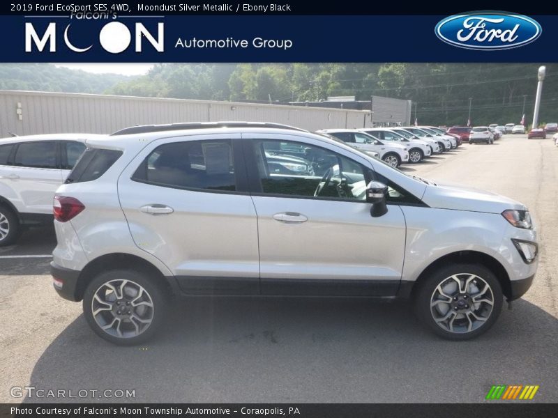 Moondust Silver Metallic / Ebony Black 2019 Ford EcoSport SES 4WD