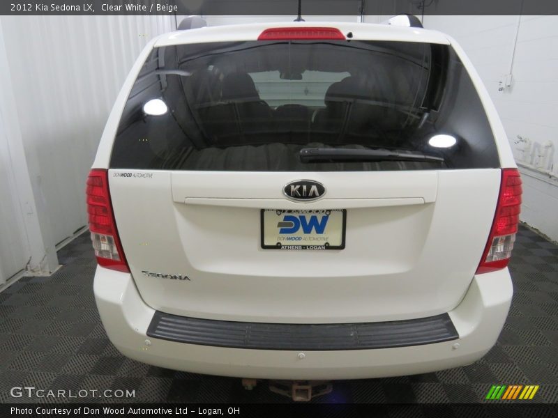 Clear White / Beige 2012 Kia Sedona LX