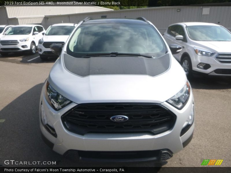 Moondust Silver Metallic / Ebony Black 2019 Ford EcoSport SES 4WD