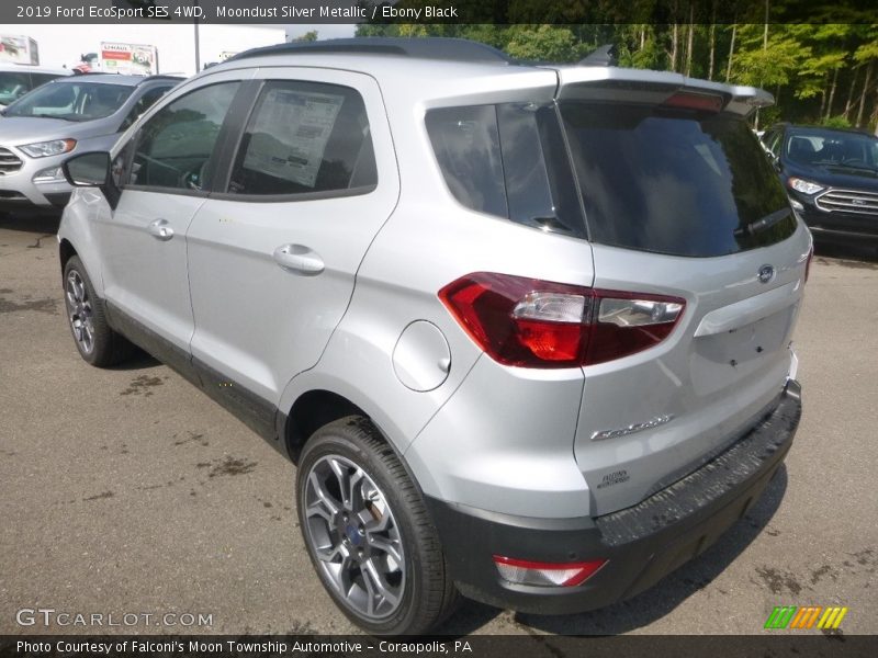 Moondust Silver Metallic / Ebony Black 2019 Ford EcoSport SES 4WD