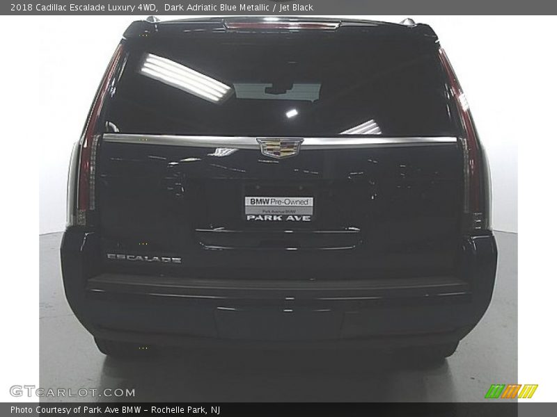 Dark Adriatic Blue Metallic / Jet Black 2018 Cadillac Escalade Luxury 4WD