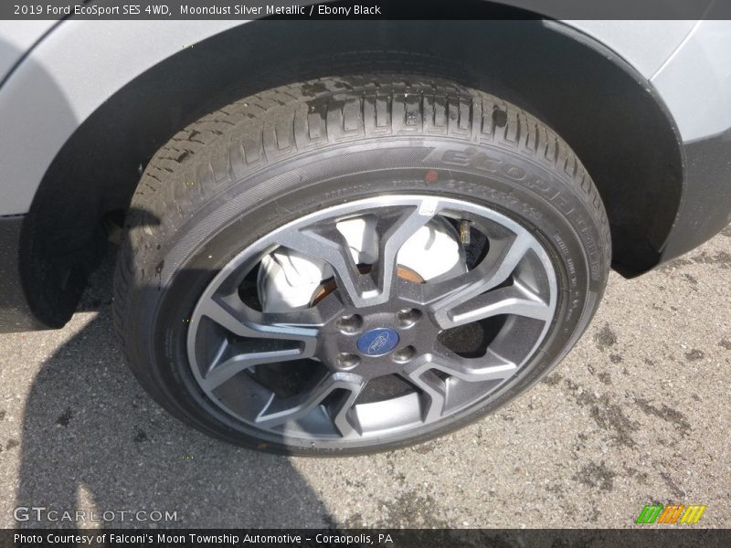 Moondust Silver Metallic / Ebony Black 2019 Ford EcoSport SES 4WD