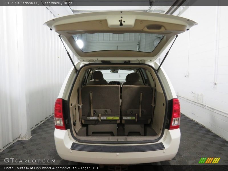 Clear White / Beige 2012 Kia Sedona LX