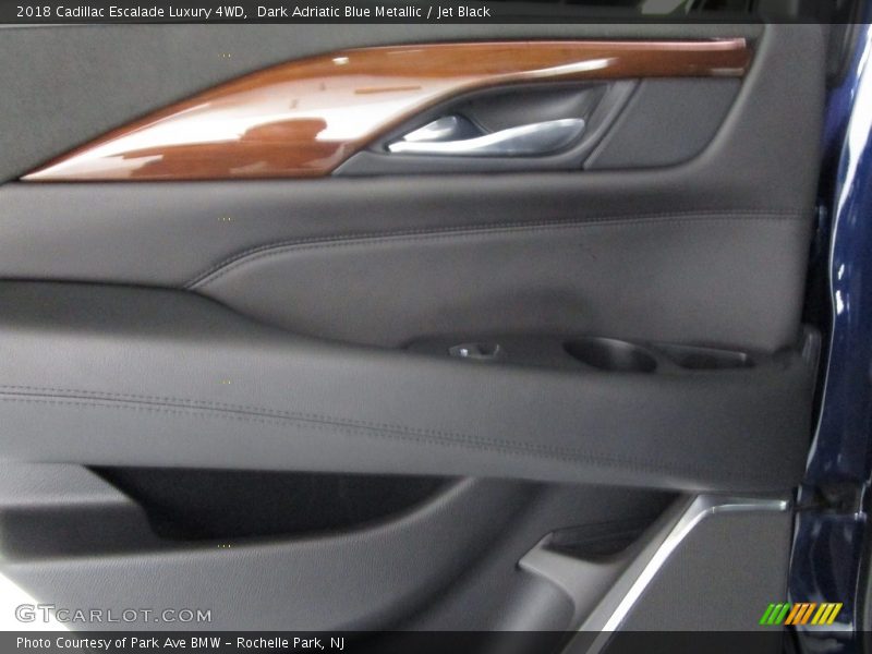 Dark Adriatic Blue Metallic / Jet Black 2018 Cadillac Escalade Luxury 4WD