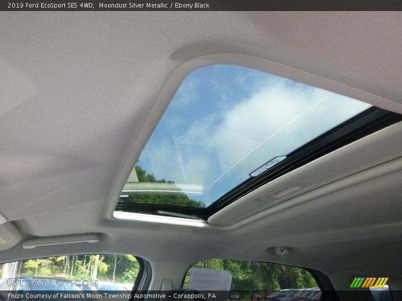 Moondust Silver Metallic / Ebony Black 2019 Ford EcoSport SES 4WD