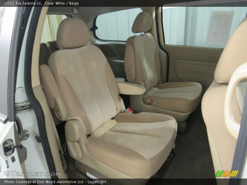 Clear White / Beige 2012 Kia Sedona LX