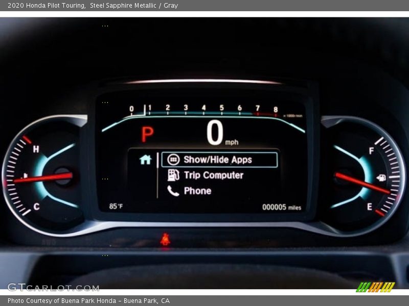 Steel Sapphire Metallic / Gray 2020 Honda Pilot Touring