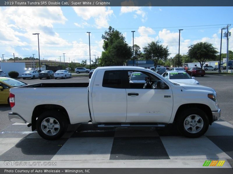 Super White / Graphite 2019 Toyota Tundra SR5 Double Cab