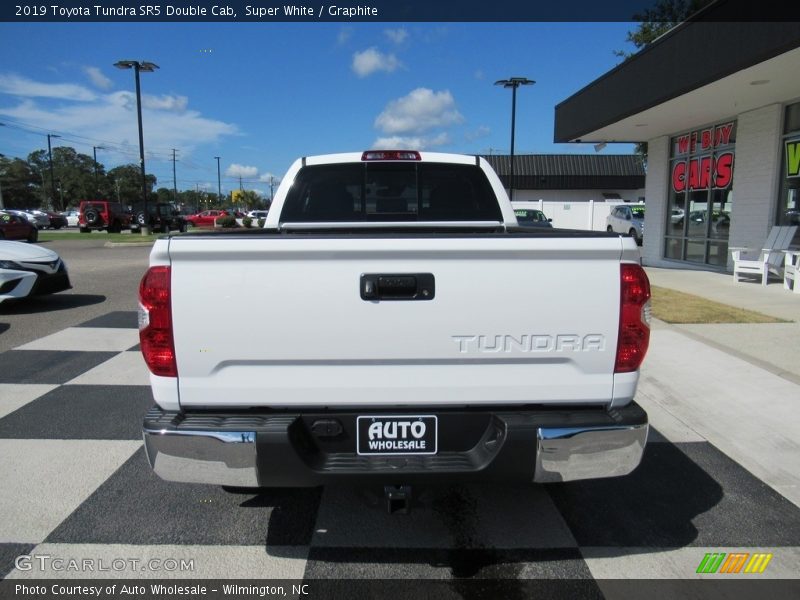 Super White / Graphite 2019 Toyota Tundra SR5 Double Cab