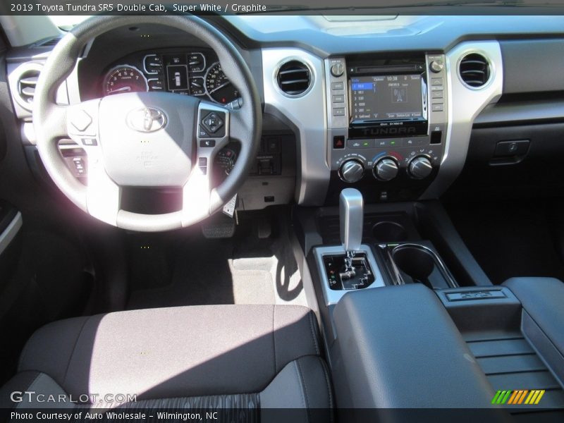 Super White / Graphite 2019 Toyota Tundra SR5 Double Cab