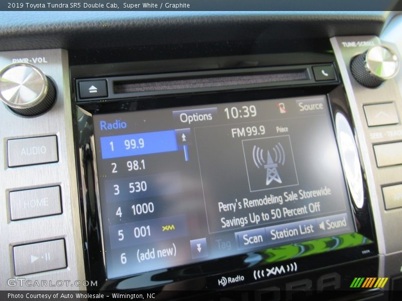 Super White / Graphite 2019 Toyota Tundra SR5 Double Cab