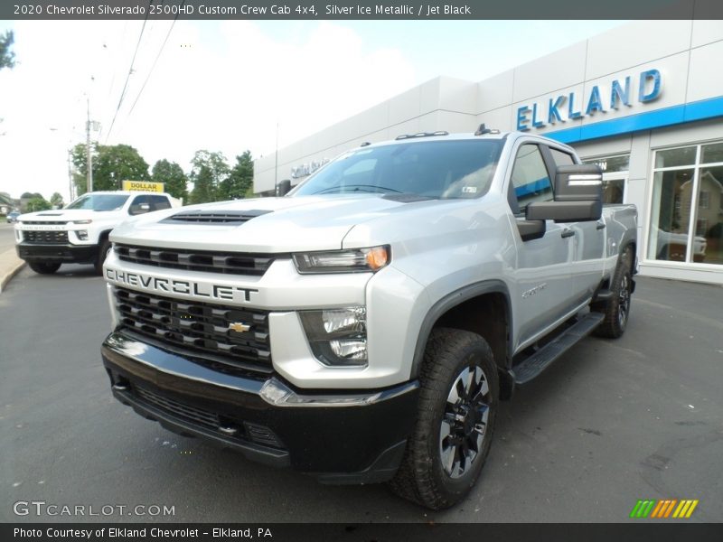 Silver Ice Metallic / Jet Black 2020 Chevrolet Silverado 2500HD Custom Crew Cab 4x4