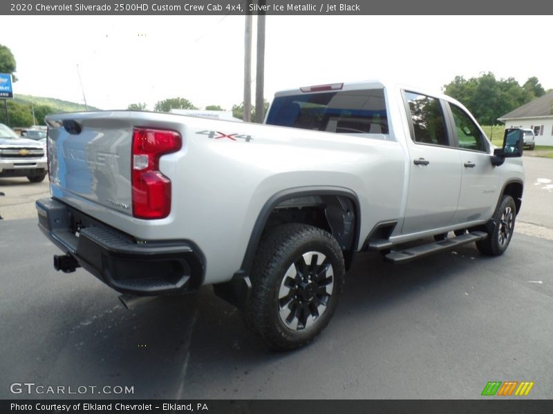Silver Ice Metallic / Jet Black 2020 Chevrolet Silverado 2500HD Custom Crew Cab 4x4