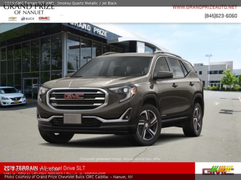Smokey Quartz Metallic / Jet Black 2019 GMC Terrain SLT AWD