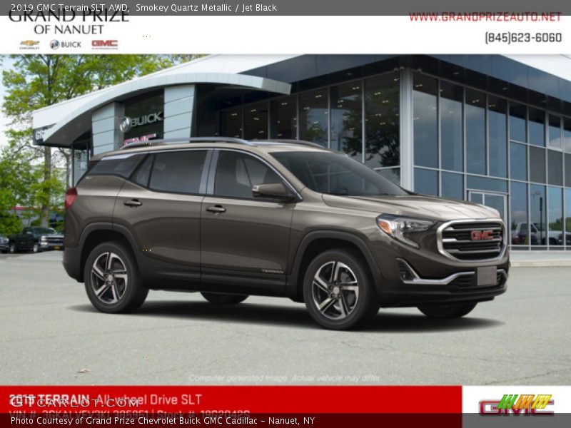 Smokey Quartz Metallic / Jet Black 2019 GMC Terrain SLT AWD