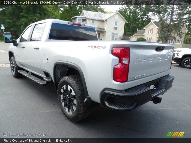 Silver Ice Metallic / Jet Black 2020 Chevrolet Silverado 2500HD Custom Crew Cab 4x4