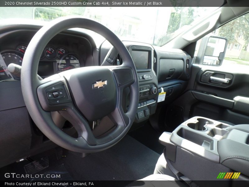 Silver Ice Metallic / Jet Black 2020 Chevrolet Silverado 2500HD Custom Crew Cab 4x4