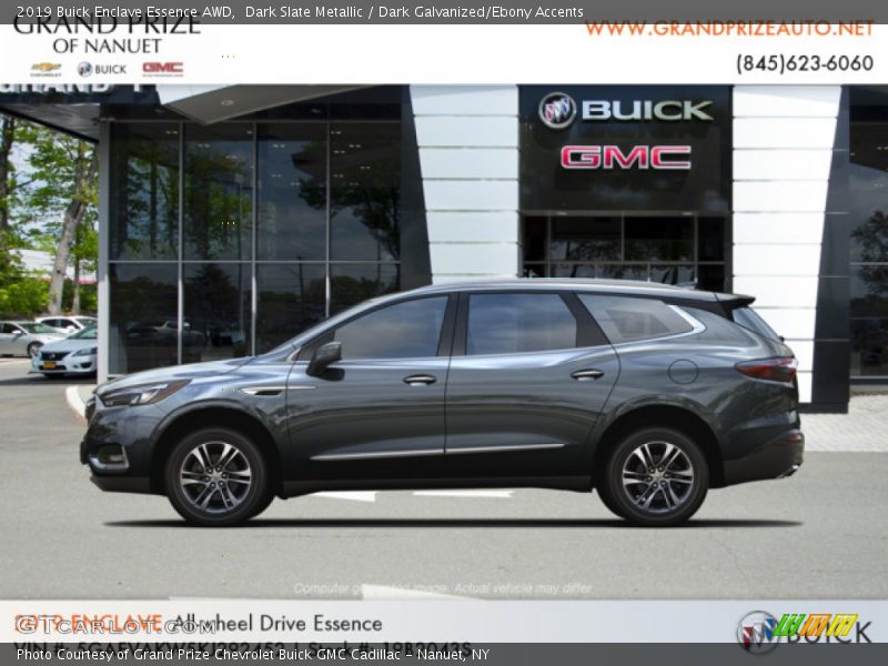 Dark Slate Metallic / Dark Galvanized/Ebony Accents 2019 Buick Enclave Essence AWD