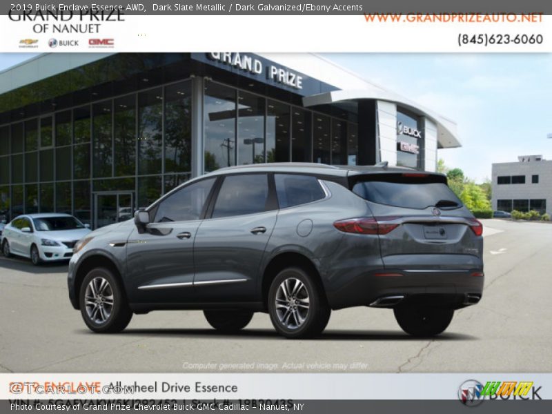 Dark Slate Metallic / Dark Galvanized/Ebony Accents 2019 Buick Enclave Essence AWD