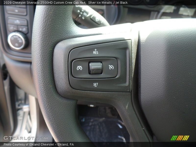 Silver Ice Metallic / Jet Black 2020 Chevrolet Silverado 2500HD Custom Crew Cab 4x4