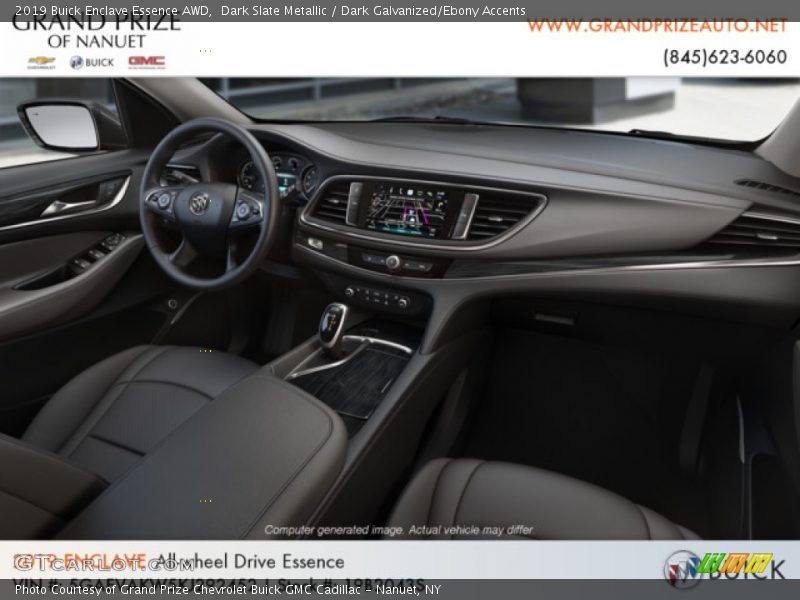 Dark Slate Metallic / Dark Galvanized/Ebony Accents 2019 Buick Enclave Essence AWD