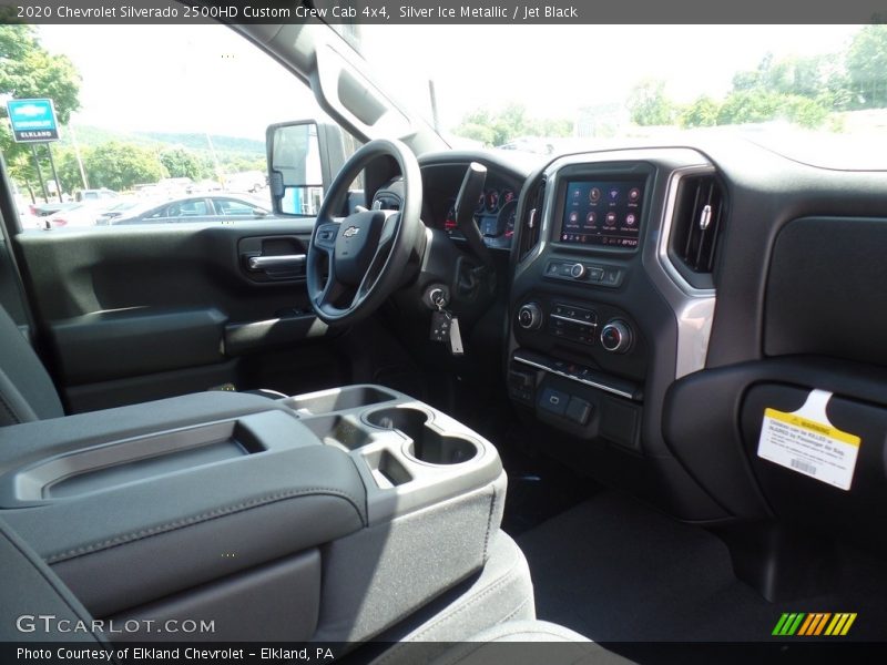 Silver Ice Metallic / Jet Black 2020 Chevrolet Silverado 2500HD Custom Crew Cab 4x4