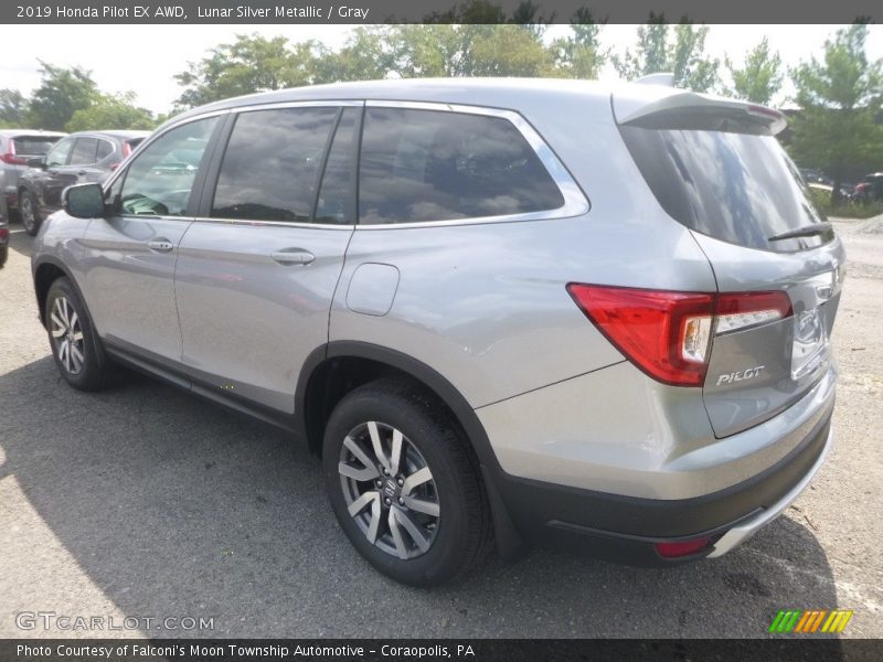 Lunar Silver Metallic / Gray 2019 Honda Pilot EX AWD