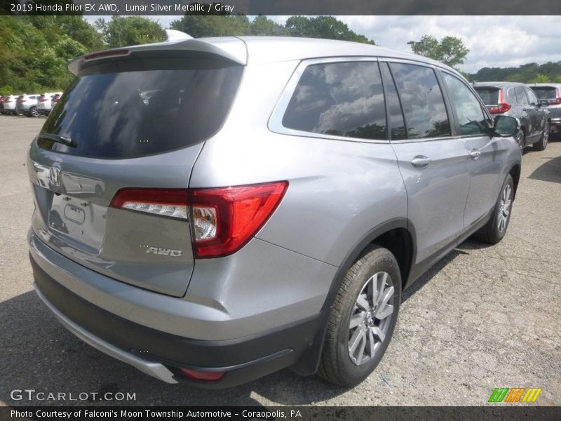 Lunar Silver Metallic / Gray 2019 Honda Pilot EX AWD