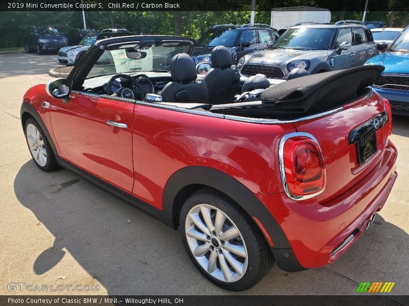 Chili Red / Carbon Black 2019 Mini Convertible Cooper S