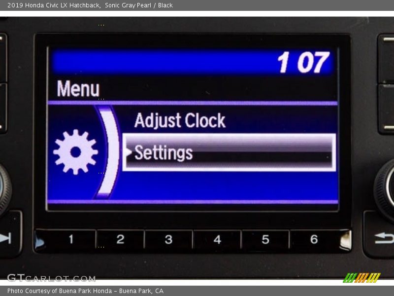 Sonic Gray Pearl / Black 2019 Honda Civic LX Hatchback