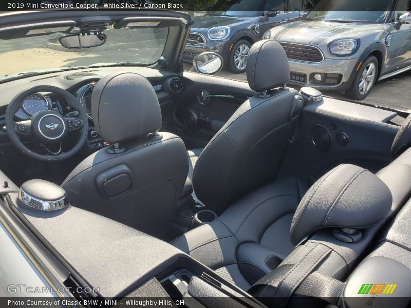 White Silver / Carbon Black 2019 Mini Convertible Cooper